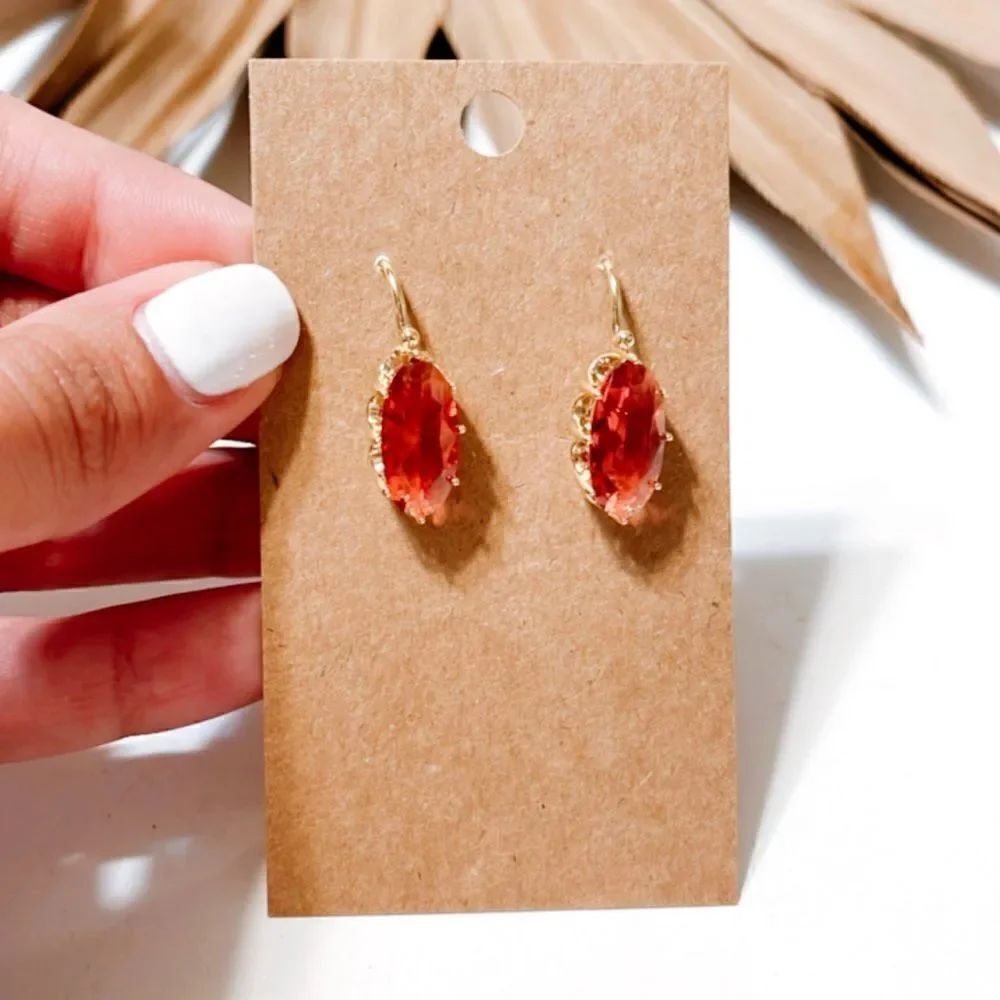 Crystal dangle earrings #970 - Picture 2 of 4